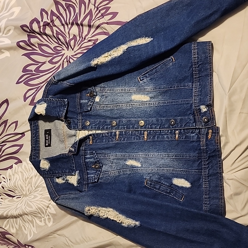 Ripped Denim Jacket